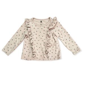Tea Collection | Long Sleeve Ruffled Top (3T)